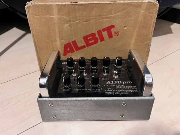 ALBIT A1FD pro 初期取手シルバー 真空管プリアンプ