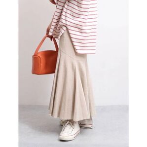 Ungrid アングリッド フィットマーメイドスカート 麻混 リネン