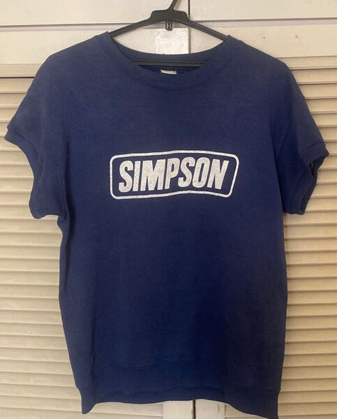 ヴィンテージ半袖スウェット ビンテージスウェット半袖 SIMPSON シンプソンスウェット バイカー SIMPSONトレーナー