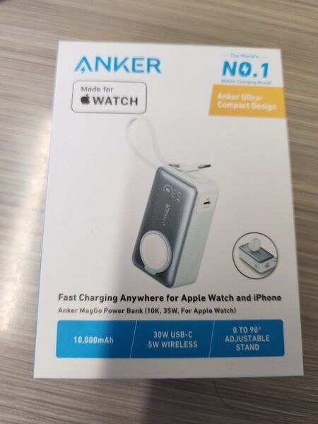 Anker MagGo Power Bank (10000mAh, 35W, For Apple Watch)