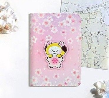公式 minini BT21【CHIMMY】桜 パスポートケース