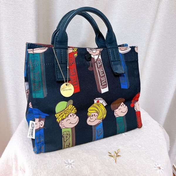 イアパピヨネ×ペッツ ミニトートバッグ 黒 コラボ