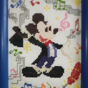 クロスステッチ完成品「ミッキーマウス」