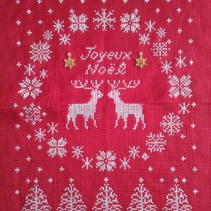 クロスステッチ完成品「クリスマスリース」