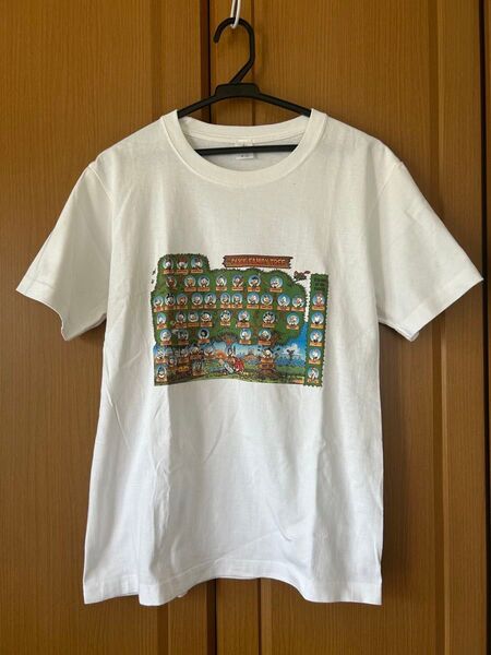 Disney ディズニー ドナルドダック Tシャツ 半袖 クルーネック L ホワイト レディース
