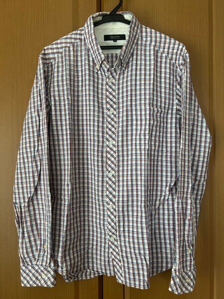 COMME CA ISM コムサイズム 長袖シャツ ボタンダウンシャツ XL チェック