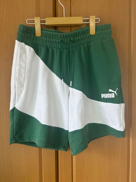 PUMA プーマ ハーフパンツ ショートパンツ XL 短パン グリーン