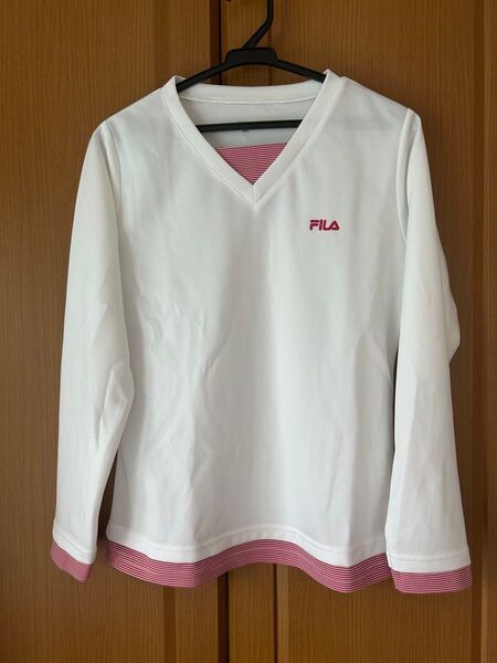 フィラ FILA ロンT カットソー 長袖 M ホワイト レディース