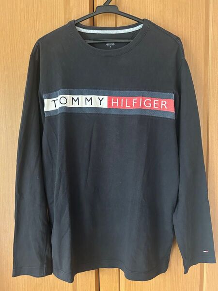 TOMMY HILFIGER トミーヒルフィガー ロンT 長袖Tシャツ ブラック M