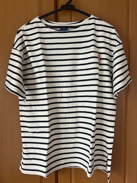 OUTDOOR PRODUCTS アウトドア プロダクツ Tシャツ 半袖 ボーダー LL XL ホワイト