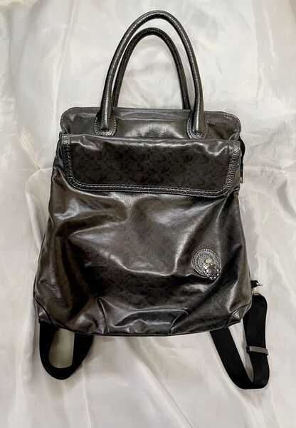 PELLE BORSA ペレボルサ リュックダークグレー