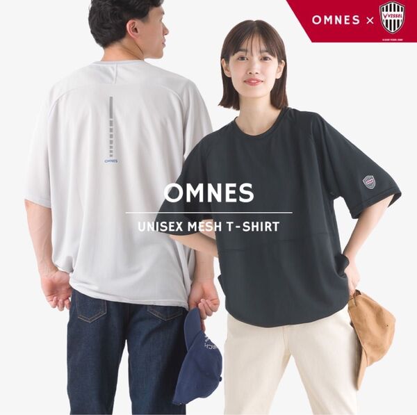 【Vissel×OMNES】メッシュ半袖Tシャツ ヴィッセル神戸コラボ ブラック Lサイズ