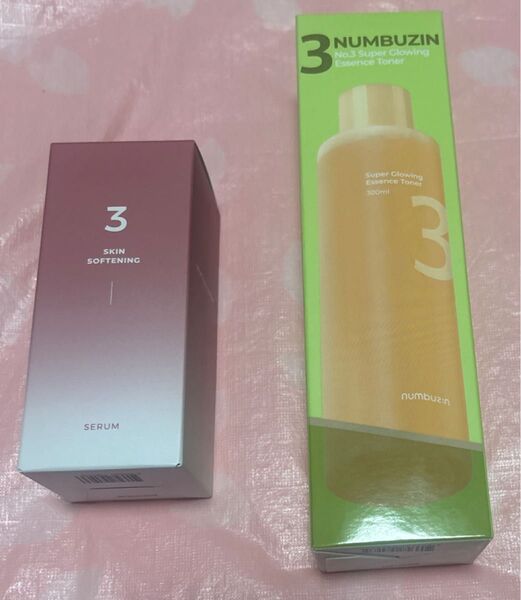 2個セット ナンバーズイン3番 / 大容量 うるツヤ発酵トナー 300ml / すべすべキメケアセラム美容液 50ml