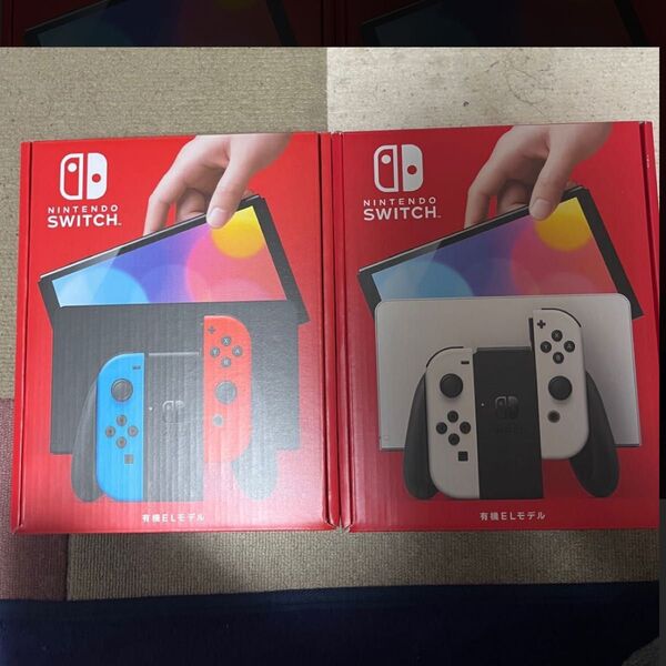 2台セット 有機EL Nintendo Switch スイッチ 本体 印なし