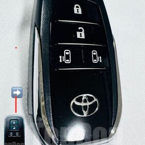 30アルファード 4ボタン シルバー スマートキー ケース
