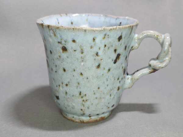 室生焼白萩カップ マグカップ コーヒー ギフト 焼きもの 陶芸 陶器 手作り 奈良