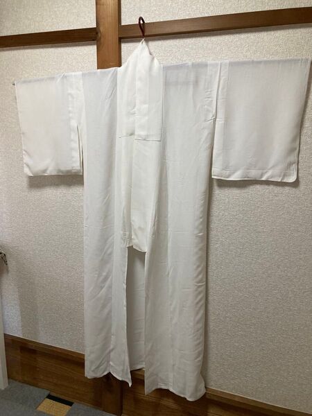 絽 正絹 長襦袢 白 広衿 134/60