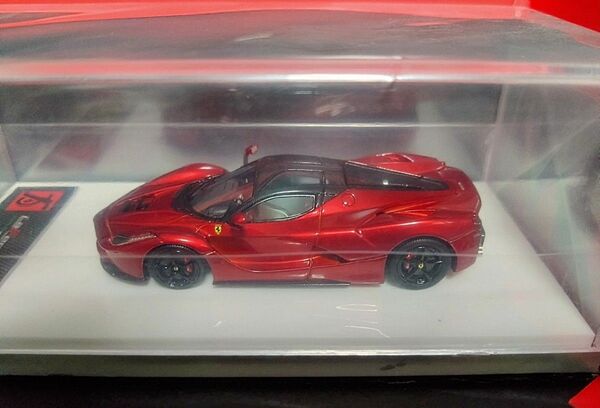 DMH 64 1/64 ラ フェラーリ【限定299台】メタリックレッド 黒ルーフ、ホイール 【希少カラー】 ferrari