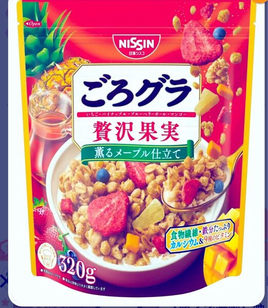 シリアル グラノーラ 日清シスコ ごろグラ 贅沢果実 薫る メープル仕立て 320g