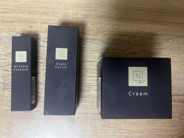 N organic Vie バリアクリーム&モイストリペアナイトセラム&リンクルパックエッセンス 3点セット