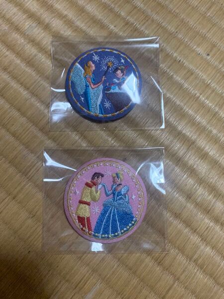 ディズニー 刺繍缶バッジ ピノキオ シンデレラ セット販売