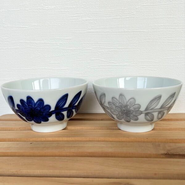 波佐見焼 茶碗 2個セット デイジー 日本製 波佐見焼 北欧 かわいい おしゃれ