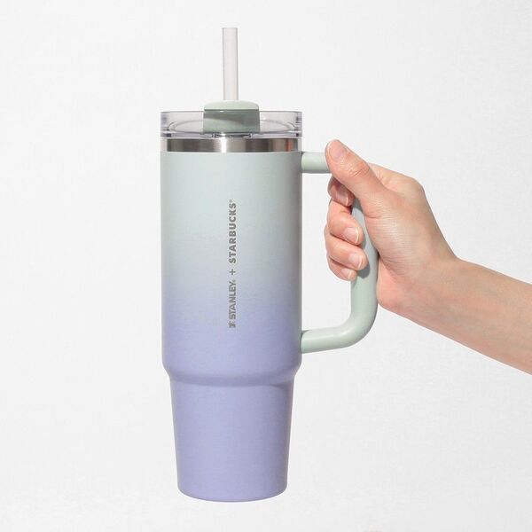 スターバックス STARBUCKS3WAYステンレスタンブラーSTANLEYミントグリーングラデーション887ml