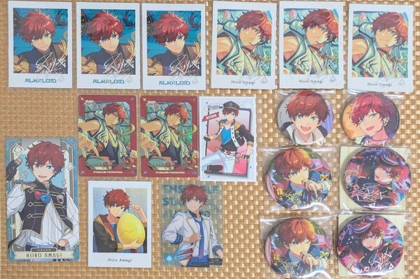 あんスタ 天城一彩 ぱしゃっつ TRIP ステッカー 招募缶 繁夢 ステッカー 缶バッジ