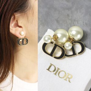 Dior TRIBALES ピアス ブラック パール