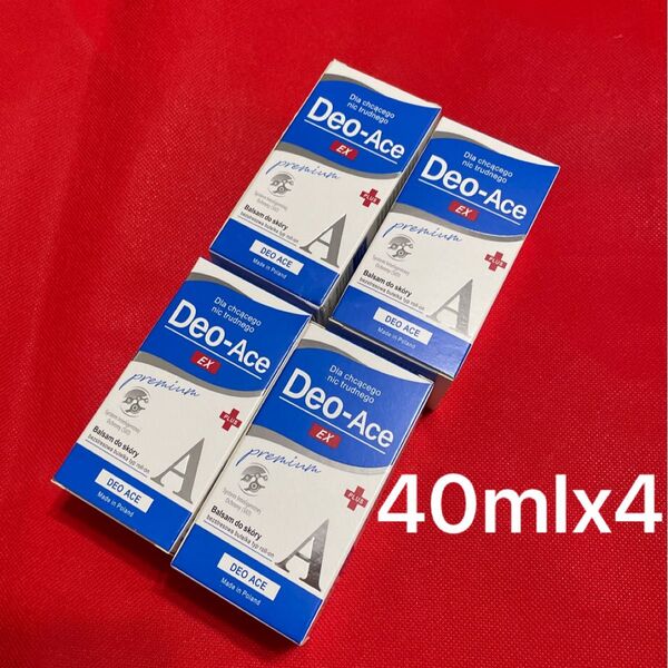 デオエースEX 40ml x4 デオエース デオドラント Deo-Ace 加齢 男女兼用 脇汗 汗 消臭 制汗