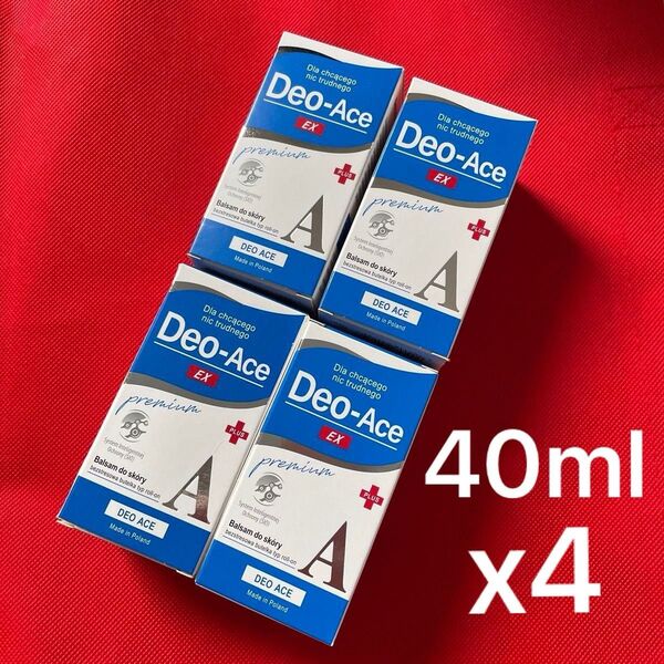デオエースEX 40ml x4 デオエース デオドラント Deo-Ace 加齢 男女兼用 脇汗 汗 消臭 制汗
