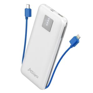 ★期間限定★ モバイルバッテリー PD20W 【 ケーブル内蔵*4台同時充電】10000mAh