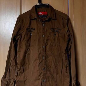 【古着】Dickies ディッキーズ ワークシャツ L