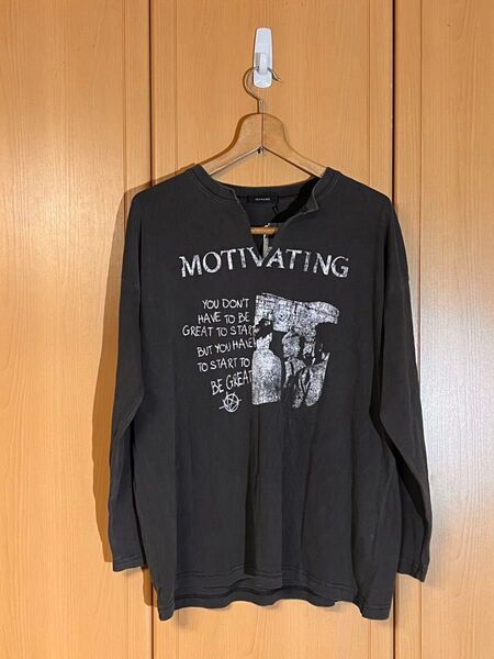 【古着】JEANASIS ジーナシス カットオフヴィンテージプリント Tシャツ タグ付き