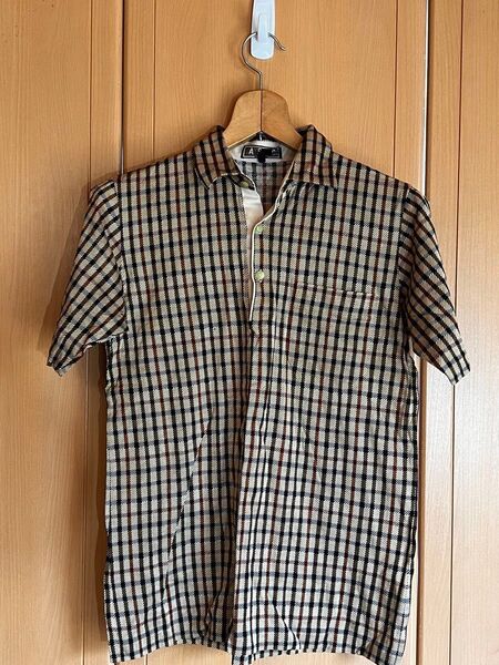 【古着】ダックス DAKS チェック柄 半袖シャツMサイズ