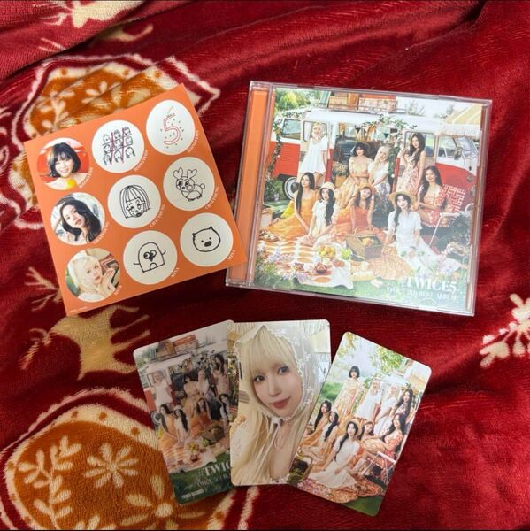 #TWICE5 アルバム 通常盤 初回限定盤Aトレカ ミナセット タワレコ特典①