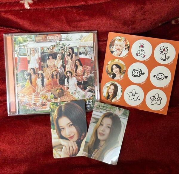 #TWICE5 アルバム 通常盤 トレカ サナセット タワレコ特典