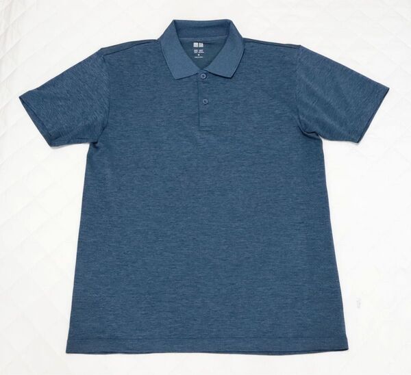 UNIQLO ユニクロ ドライEX ポロシャツ 半袖 ブルー M(良品)