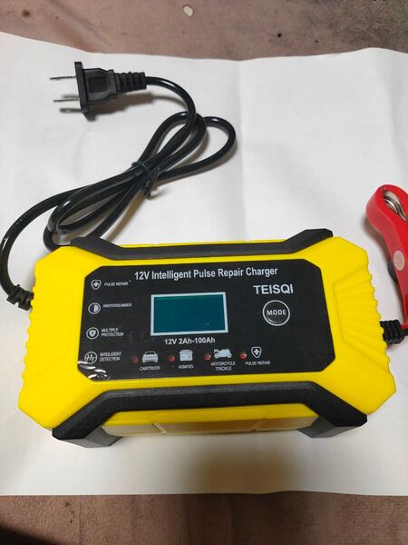 バッテリー充電器 12V 6A パルス充電修復 自動車 バイク 全自動バッテリーチャージャー 在庫有りすぐ発送
