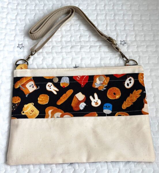 【ハンドメイド】ティッシュ入れ サコッシュ お散歩ポーチ