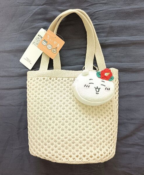 ちいかわ GUコラボ ポーチセットバッグ ちいかわ NATURAL