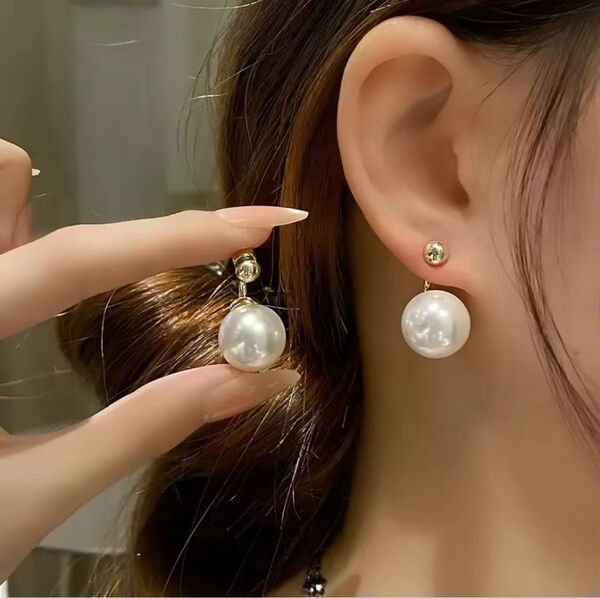 【まとめ割あり】パール ピアス ゴールド アクセサリー 結婚式 フォーマル 韓国 パールピアス大粒 パーティー 綺麗め 華やか