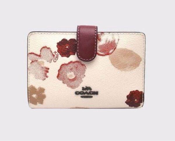 COACH 財布 2つ折り 花