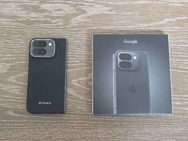 Pixel 9 Pro Fold 8インチ メモリー16GB ストレージ256GB Obsidian PITAKAケース付