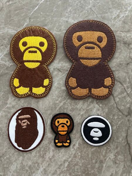 A・BATHING APE 刺繍 ワッペン