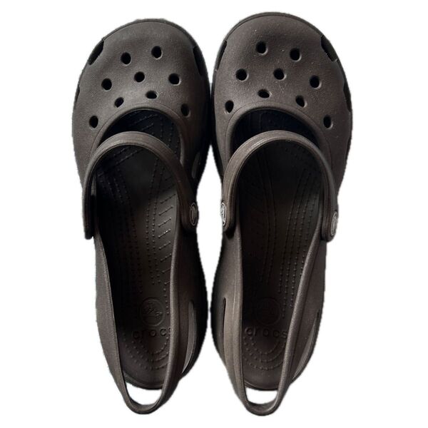 Crocs メリージェーン サンダル 焦茶