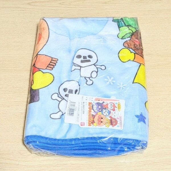 アンパンマン 膝掛け毛布 ブランケット ブルー