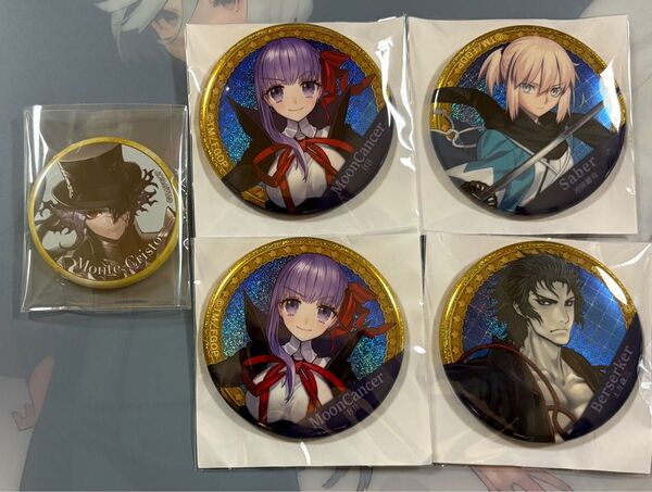 FGO 霊基召喚缶バッジ エドモン モンテ・クリスト伯 ガチャメイト BB 沖田 土方
