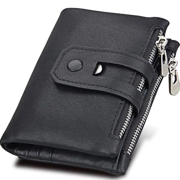 メンズ 二つ折り財布 本革 三つ折り財布 小銭入れ ボックス型 RFID&磁気スキミング防止 大容量