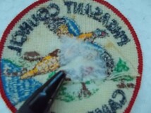 70年台 ボーイスカウト PHEASANT CAMP IYATAKA アメリカ ビンテージ刺繍ワッペン/キジUSA イヤタカ古着カスタム70sアメリカン v75_画像5